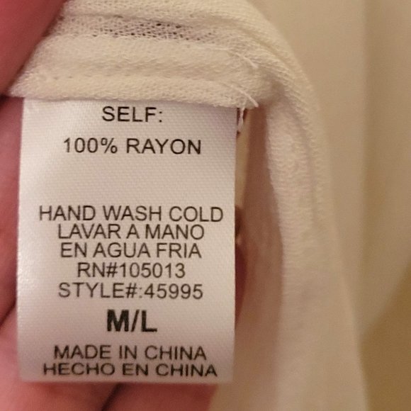 Altar'd State Womens Duster Cream M/L Crochet Trim Kimono Open Front - Picture 3 of 7